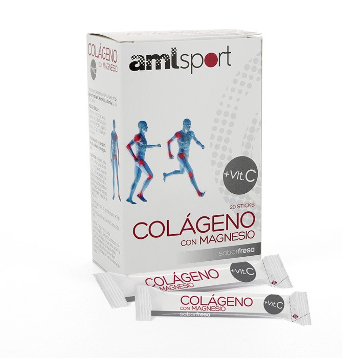 Colageno con magnesio amisport fresa 20 sticks