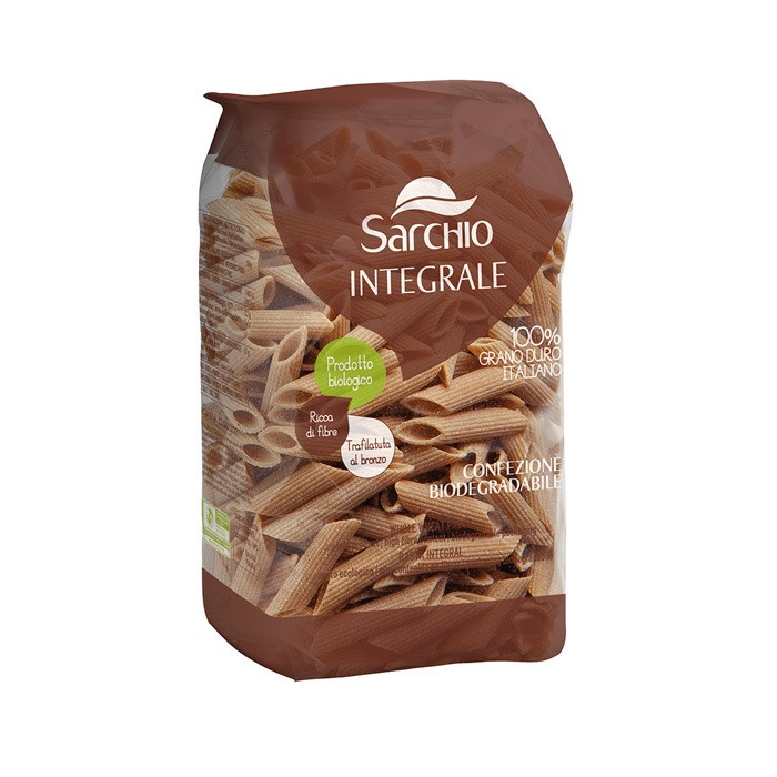 Macarrones semola de trigo duro integral bio 500 gr