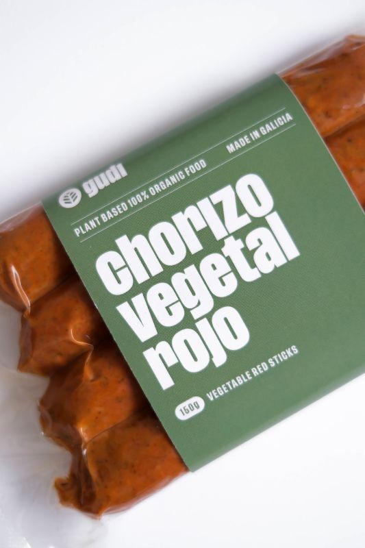 Gudi vegan sticks galician chorizo rojo soja bio 150g