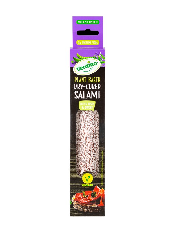 Refrig dry-cured salami vegan verdino 240g